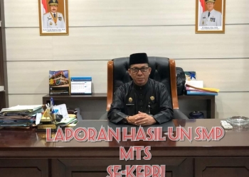 Disdik Kepri Menyerahkan Hasil UN SMP MTs 2018/2019