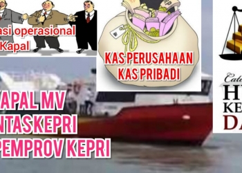 Hasil Kapal MV Lintas Kepri Tidak Pernah Disetorkan ke Kas Daerah, Pemprov Kehilangan Pendapatan