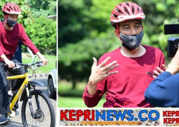 Sambil Berolahraga, Presiden Sampaikan Hasil Uji Swabnya