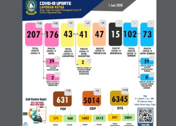 Kadinkes Kepri: Perkembangan Pasien Positif Covid-19 Dilihat dari 3 Bulan Sebelumnya