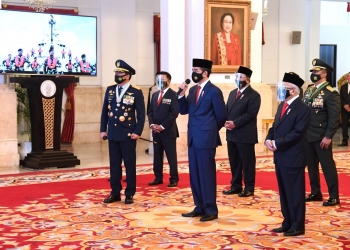 Peringatan ke 75 Hari TNI, Jokowi: Sinergi untuk Negeri