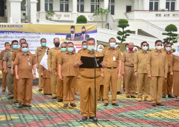 Pjs Bupati Karimun Pimpin Apel Pembacaan Ikrar Bersama