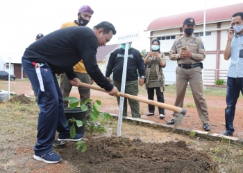 Bahtiar Ajak Masyarakat Tanam Pohon & Giat Olahraga