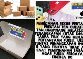 Prestasi BC Tanjungpinang Pertama di Indonesia Lakukan Penangkapan & Pemusnahan Kotak Kosong