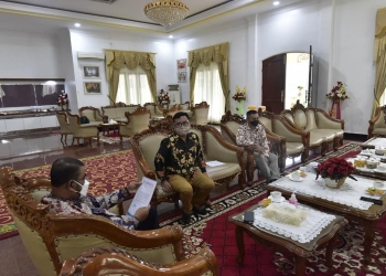 Audensi Bupati Karimun dengan PT PCI Selaku Penyelenggara Literasi Digital Kementerian