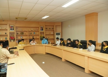 Audiensi Bersama Sekda Bahas Pertambangan di Lingga