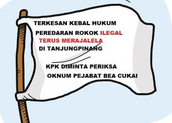 Kebal Hukum Peredaran Rokok Ilegal di Tanjungpinang, Diminta KPK Usut Oknum Pejabat BC