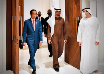 Tiba Di Istana Al-Shatie, Presiden Disambut Putra Mahkota Abu Dhabi