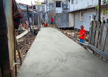 Perbaikan Pelantar Pasar Ikan Lorong 3 Selesai Dikerjakan Dinas PUPR Tanjungpinang