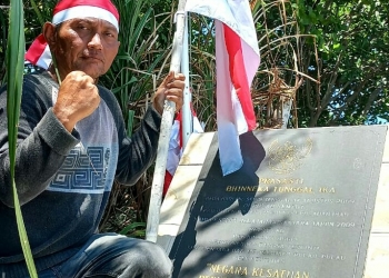 Ketua Lembaga KPK Mengapresiasi Anggota L-PKP Kibarkan bendera di Perbatasan Bintan