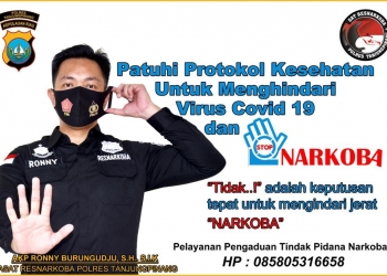 Prestasi & Semangat Satresnarkoba Terus Berantas Peredaran, AKP Ronny: Tingkatkan Kepedulian Bersama Lawan Narkoba
