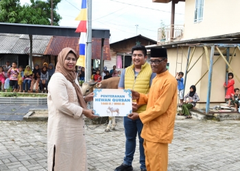 Sapi untuk Masyarakat Bintan, Dewi Ansar Keliling Menyerahkan Hewan Qurban