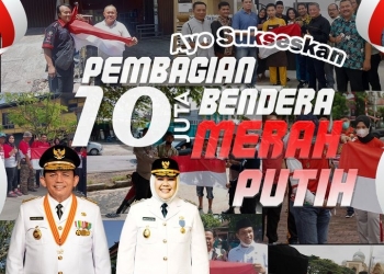 Pemprov Kepri Dukung Gerakan Nasional Pembagian 10 Juta Bendera Merah Putih