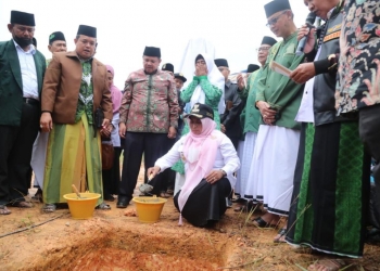 Walikota Rahma Lakukan Peletakan Batu Pertama Pembangunan Graha Nahdlatul Ulama Hadiah Pemko Tanjungpinang