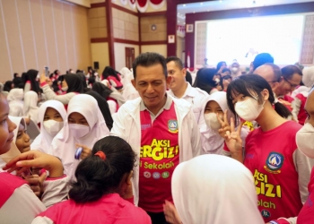 Di Acara Gerakan Nasional Aksi Bergizi Ansar Ajak Remaja Putri Hidup Sehat