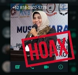 Hoaks! Beredar Pesan Whatsapp Mengatasnamakan Walikota Rahma