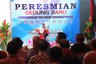 Gedung Perhimpunan Teo Chew Diresmikan, Wako Rahma Harap Menjadi Rumah Silaturahmi