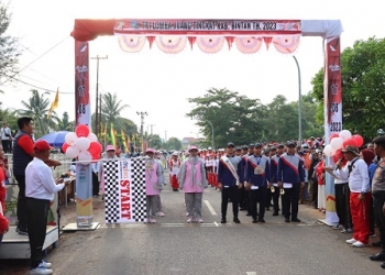 Pemkab Bintan Menggelar Gerak Jalan Tri Lomba Juang Bintan dengan Tiga Kategori