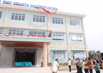 Bupati Karimun Resmikan Pusdiklat Graha Syukur Bahagia dan SMP Swasta Maitreyawira