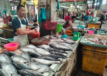 Dampak Musim Angin Selatan, Pasar Tradisional Bincen: Stok Ikan untuk Pedagang Mulai Langka