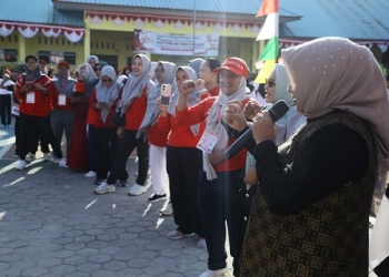 Lomba Gerak Jalan SDN 17 Tanjungpinang, Pesan Rahma Semangat Belajar dan Kejar Cita-cita