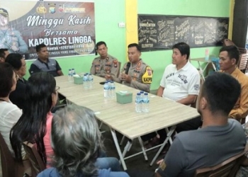 Program Minggu Kasih, Kapolres Lingga Gelar Sapa dan Serap Aspirasi Umat Beragama