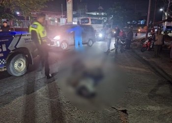 Kecelakaan Maut di Jalan Ahmad Yani, Diduga Kehilangan Kendali Pengedara Motor Tewas di Tempat