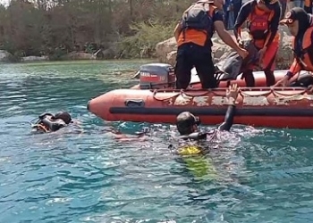 Mayat Pelajar Tenggelam Dibekas Galian Granit Kedalaman 10 Meter Berhasil Ditemukan Tim Penyelam
