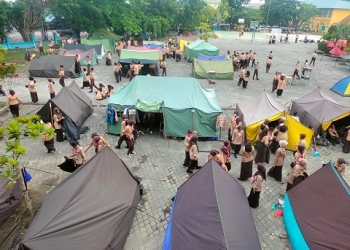 360 Siswa Kelas X SMAN 4 Tanjungpinang Antusias Ikuti Kegiatan Perkemahan PTA