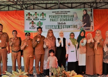 Bentuk Kepedulian, Hafizha Salurkan Paket Sembako Dhuafa dan Stunting