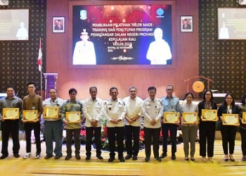 Kukuhkan FKJP Provinsi Kepri, Ansar: Wadah Fasilitasi Program Pemagangan