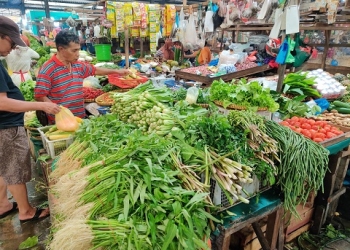 Cuaca Buruk, Harga Sayur di Pasar Bincen Naik Dua Kali Lipat