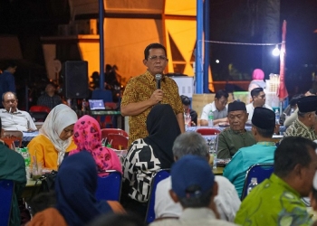 Anggaran Rp2,7 Miliar, Ansar Ahmad Mempercantik Pujasera Taman Kota Kijang