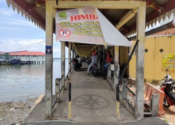 Dishub Tanjungpinang Imbau Agar Masyarakat Jangan Parkir Motor di Dalam Dermaga Pelantar Kuning