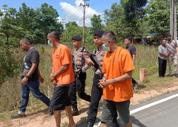 Polres Bintan Gelar Rekonstruksi Hasan Cs Melengkapi Berkas P19