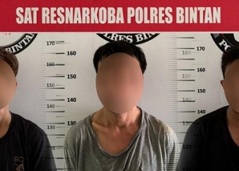Peredaran Sabu, Tiga Warga Dibekuk Satres Narkoba Polres Bintan di Tanjungpinang