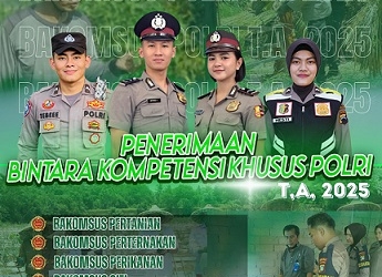 Polri Buka Pendaftaran Lulusan Pertanian Peternakan Perikanan Gizi dan Kesehatan