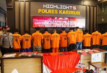 13 Pelaku Narkoba Ditangkap Polres Karimun