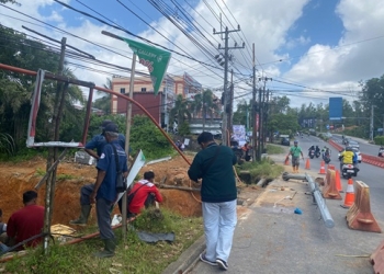 Perbaikan Jalan di Persimpangan Kota Piring Mulai Dikerjakan