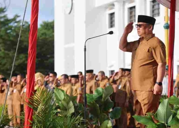 Perdana Pimpin Apel, Nyanyang Tegaskan Komitmen Realisasi Program Prioritas