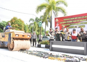 Antisipasi Dampak Miras Jelang Ramahdan, Polres Tanjungpinang Gelar Razia dan Pemusnahan