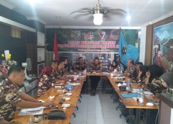 Menyambut HUT FKPPI ke-41, KB FKPPI Kepri Apel di Taman Makam Pahlawan