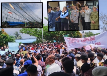 Unjuk Rasa: Ribuan Nelayan Natuna Tolak Penggunaan API Cantrang 500 Kapal Pantura