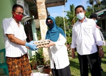 PMI Kepri Sosialisasi Penggunaan Masker & Penyemprotan Desinfektan