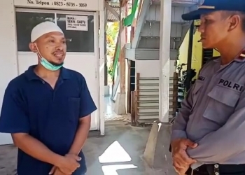 Agenda Penyemprotan Cair Disinfektan Secara Kontinu Dilakukan Polres Natuna Sampai Berakhirnya Covid-19