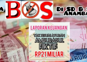 Dugaan Penyelewengan Dana BOS di KKA Capai Puluhan Miliar Rupiah