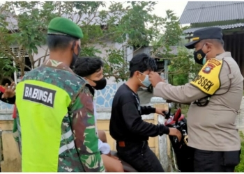 Satgas Bersama TNI Polri Anambas Lakukan Giat Ops Yustisi Prokes di Sejumlah Tempat