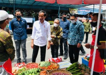 Presiden Jokowi Terus Menyalurkan Bantuan untuk Pedagang Pasar Sederhana