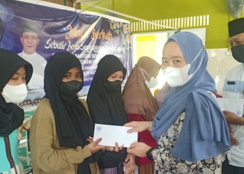 Dinsos Tanjungpinang Salurkan Sembako dan Santunan Ramadhan untuk Anak Yatim Piatu