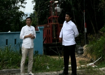 Kadis Kominfo Kepri Tinjau Lokasi Base Transmitter Station di Tarempa
